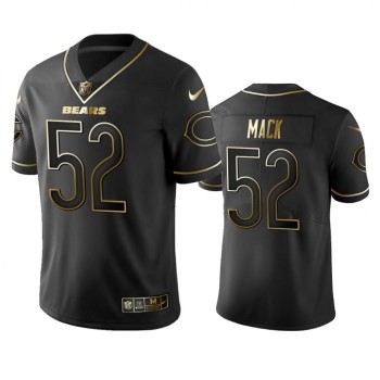 Men's Chicago Bears #52 Khalil Mack Black 2019 Golden Edition Limited Stitched NFL Jersey Men's Chicago Bears #52 Khalil Mack Black 2019 Golden Edition Limited Stitched NFL Jersey