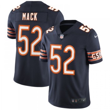 Men's Chicago Bears #52 Khalil Mack Navy Vapor Untouchable NFL Limited Stitched Jersey Men's Chicago Bears #52 Khalil Mack Navy Vapor Untouchable NFL Limited Stitched Jersey