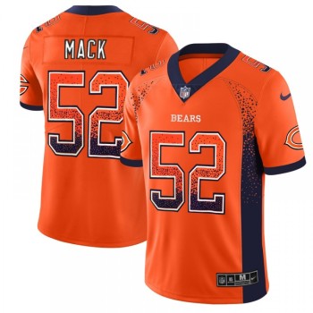 Men's Chicago Bears #52 Khalil Mack Orange 2018 Drift Fashion Color Rush Limited Stitched NFL Jersey Men's Chicago Bears #52 Khalil Mack Orange 2018 Drift Fashion Color Rush Limited Stitched NFL Jersey