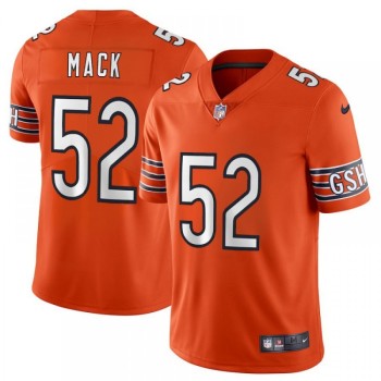 Men's Chicago Bears #52 Khalil Mack Orange Vapor Untouchable NFL Limited Stitched Jersey Men's Chicago Bears #52 Khalil Mack Orange Vapor Untouchable NFL Limited Stitched Jersey