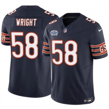 Men's Chicago Bears #58 Darnell Wright Navy 2023 F.U.S.E. With Prem1ere Patch Vapor Untouchable Limited Stitched Football Jersey Men's Chicago Bears #58 Darnell Wright Navy 2023 F.U.S.E. With Prem1ere Patch Vapor Untouchable Limited Stitched Football Jersey