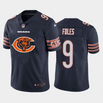 Men's Chicago Bears #9 Nick Foles Navy 2020 Team Big Logo Limited Stitched Jersey Men's Chicago Bears #9 Nick Foles Navy 2020 Team Big Logo Limited Stitched Jersey