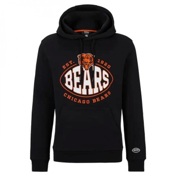 Men's Chicago Bears Black BOSS X Touchback Pullover Hoodie Men's Chicago Bears Black BOSS X Touchback Pullover Hoodie