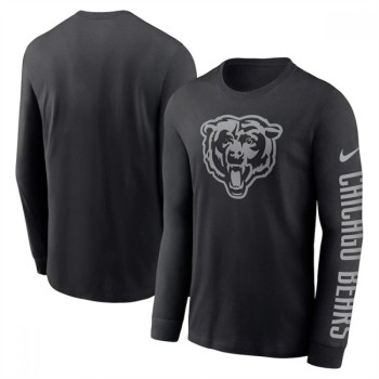 Men's Chicago Bears Black Long Sleeve T-Shirt Men's Chicago Bears Black Long Sleeve T-Shirt