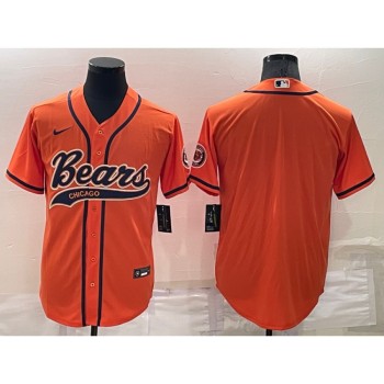 Men's Chicago Bears Blank Orange Stitched Jersey Men's Chicago Bears Blank Orange Stitched Jersey