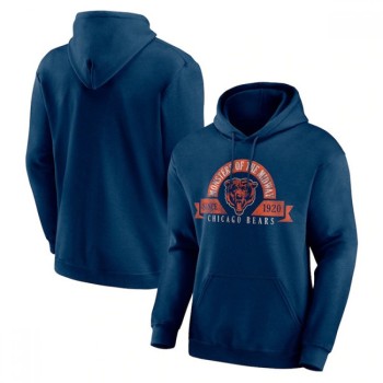 Men's Chicago Bears Navy Pullover Hoodie Men's Chicago Bears Navy Pullover Hoodie