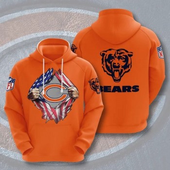Men's Chicago Bears Orange 3D Trending T-Shirt Hoodie Men's Chicago Bears Orange 3D Trending T-Shirt Hoodie