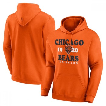 Men's Chicago Bears Orange Fierce Competitor Pullover Hoodie Men's Chicago Bears Orange Fierce Competitor Pullover Hoodie