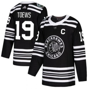 Men's Chicago Blackhawks #19 Jonathan Toew Black 2019 Winter Classic Stitched NHL Jersey Men's Chicago Blackhawks #19 Jonathan Toew Black 2019 Winter Classic Stitched NHL Jersey