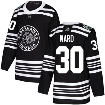 Men's Chicago Blackhawks #30 Cam Ward Black 2019 Winter Classic Stitched NHL Jersey Men's Chicago Blackhawks #30 Cam Ward Black 2019 Winter Classic Stitched NHL Jersey