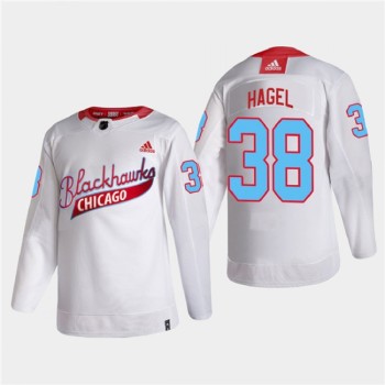 Men's Chicago Blackhawks #38 Brandon Hagel 2022 Community Night White Stitched Jersey Men's Chicago Blackhawks #38 Brandon Hagel 2022 Community Night White Stitched Jersey
