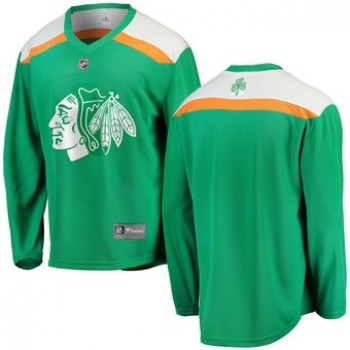 Men's Chicago Blackhawks Green 2019 St. Patrick's Day Stitched NHL Jersey Men's Chicago Blackhawks Green 2019 St. Patrick's Day Stitched NHL Jersey