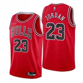 Men's Chicago Bulls #23 Michael Jordan Red 75th Anniversary Stitched Basketball Jersey Men's Chicago Bulls #23 Michael Jordan Red 75th Anniversary Stitched Basketball Jersey