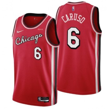 Men's Chicago Bulls #6 Alex Caruso 75th Anniversary Red Edition Swingman Stitched Basketball Jersey Men's Chicago Bulls #6 Alex Caruso 75th Anniversary Red Edition Swingman Stitched Basketball Jersey