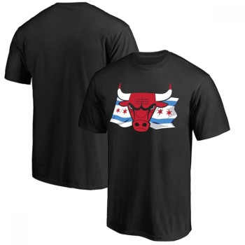 Men's Chicago Bulls Black Basketball T-Shirt Men's Chicago Bulls Black Basketball T-Shirt