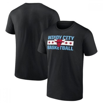 Men's Chicago Bulls Black Basketball T-Shirt Men's Chicago Bulls Black Basketball T-Shirt