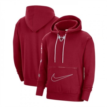 Men's Chicago Bulls Red 2022/23 City Edition Courtside Heavyweight Fleece Pullover Hoodie Men's Chicago Bulls Red 2022/23 City Edition Courtside Heavyweight Fleece Pullover Hoodie