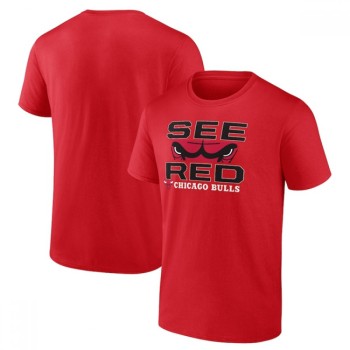 Men's Chicago Bulls Red Basketball T-Shirt Men's Chicago Bulls Red Basketball T-Shirt