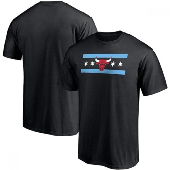 Men's Chicago Bulls Black Basketball T-Shirt Men's Chicago Bulls Black Basketball T-Shirt