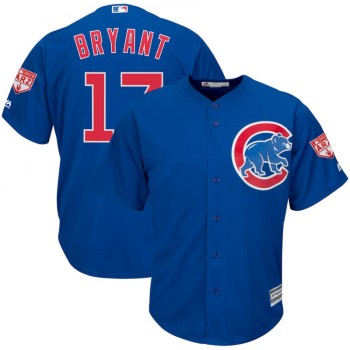 Men's Chicago Cubs #17 Kris Bryant Royal 2019 Spring Training Cool Base Stitched MLB Jersey Men's Chicago Cubs #17 Kris Bryant Royal 2019 Spring Training Cool Base Stitched MLB Jersey