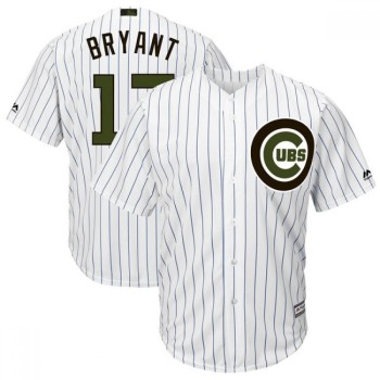 Men's Chicago Cubs #17 Kris Bryant White 2018 Memorial Day Cool Base Stitched MLB Jersey Men's Chicago Cubs #17 Kris Bryant White 2018 Memorial Day Cool Base Stitched MLB Jersey