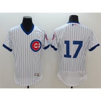 Men's Chicago Cubs #17 Kris Bryant White Flex Base Stitched Jersey Men's Chicago Cubs #17 Kris Bryant White Flex Base Stitched Jersey
