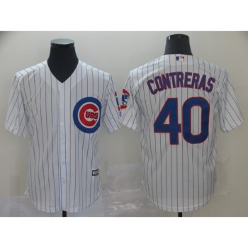 Men's Chicago Cubs #40 Willson Contreras Gray Cool Base Stitched MLB Jersey Men's Chicago Cubs #40 Willson Contreras Gray Cool Base Stitched MLB Jersey