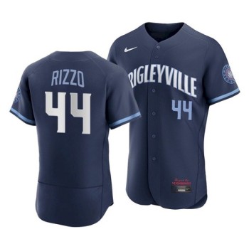 Men's Chicago Cubs #44 Anthony Rizzo 2021 Navy City Connect Stitched Jersey Men's Chicago Cubs #44 Anthony Rizzo 2021 Navy City Connect Stitched Jersey