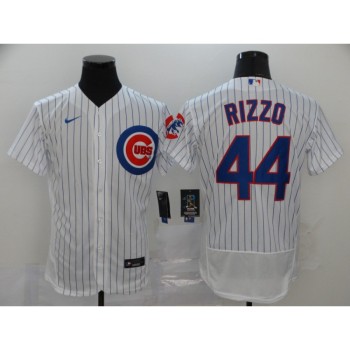 Men's Chicago Cubs #44 Anthony Rizzo White Flex Base Stitched MLB Jersey Men's Chicago Cubs #44 Anthony Rizzo White Flex Base Stitched MLB Jersey
