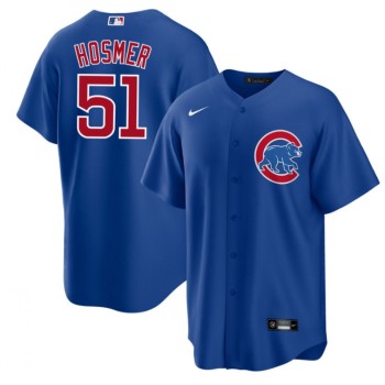 Men's Chicago Cubs #51 Eric Hosmer Royal Cool Base Stitched Jersey Men's Chicago Cubs #51 Eric Hosmer Royal Cool Base Stitched Jersey