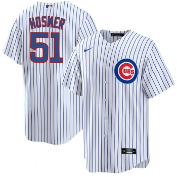 Men's Chicago Cubs #51 Eric Hosmer White Cool Base Stitched Baseball Jersey Men's Chicago Cubs #51 Eric Hosmer White Cool Base Stitched Baseball Jersey