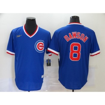 Men's Chicago Cubs #8 Andre Dawson Blue Throwback Cool Base Stitched Jersey Men's Chicago Cubs #8 Andre Dawson Blue Throwback Cool Base Stitched Jersey