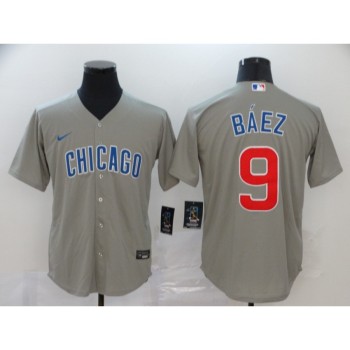 Men's Chicago Cubs #9 Javier Baez Grey Cool Base Stitched MLB Jersey Men's Chicago Cubs #9 Javier Baez Grey Cool Base Stitched MLB Jersey