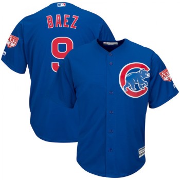 Men's Chicago Cubs #9 Javier Baez Royal 2019 Spring Training Cool Base Stitched MLB Jersey Men's Chicago Cubs #9 Javier Baez Royal 2019 Spring Training Cool Base Stitched MLB Jersey
