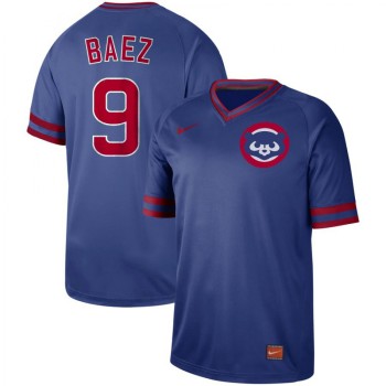 Men's Chicago Cubs #9 Javier Baez Royal Cooperstown Collection Legend Stitched MLB Jersey Men's Chicago Cubs #9 Javier Baez Royal Cooperstown Collection Legend Stitched MLB Jersey