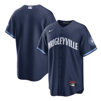 Men's Chicago Cubs Blank 2021 Navy City Connect Stitched MLB Jersey Men's Chicago Cubs Blank 2021 Navy City Connect Stitched MLB Jersey