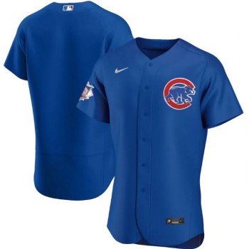 Men's Chicago Cubs Blank Blue Flex Base Stitched Jersey Men's Chicago Cubs Blank Blue Flex Base Stitched Jersey