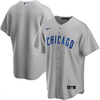 Men's Chicago Cubs Blank Grey Cool Base Stitched Jersey Men's Chicago Cubs Blank Grey Cool Base Stitched Jersey