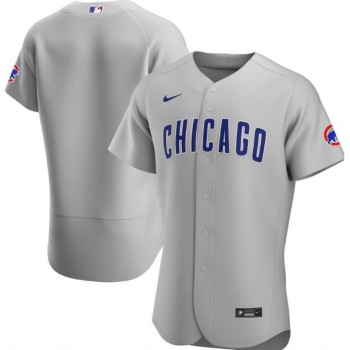 Men's Chicago Cubs Blank Grey Flex Base Stitched Jersey Men's Chicago Cubs Blank Grey Flex Base Stitched Jersey