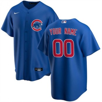 Youth Chicago Cubs Royal Stitched Baseball Custom Jersey