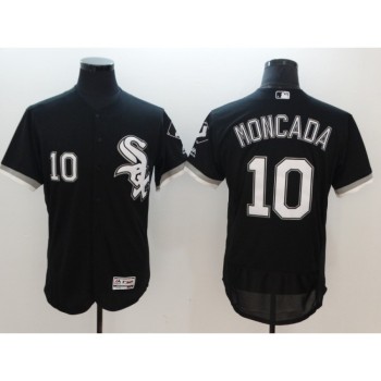 Men's Chicago White Sox #10 Yoan Moncada Black Flexbase Stitched MLB Jersey Men's Chicago White Sox #10 Yoan Moncada Black Flexbase Stitched MLB Jersey
