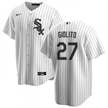 Men's Chicago White Sox #27 Lucas Giolito White Cool Base Stitched Jersey Men's Chicago White Sox #27 Lucas Giolito White Cool Base Stitched Jersey