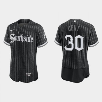 Men's Chicago White Sox #30 Bucky Dent 2021 City Connect Flex Base Stitched Jersey Men's Chicago White Sox #30 Bucky Dent 2021 City Connect Flex Base Stitched Jersey