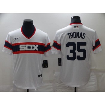 Men's Chicago White Sox #35 Frank Thomas Throwback Cool Base Stitched Jersey Men's Chicago White Sox #35 Frank Thomas Throwback Cool Base Stitched Jersey