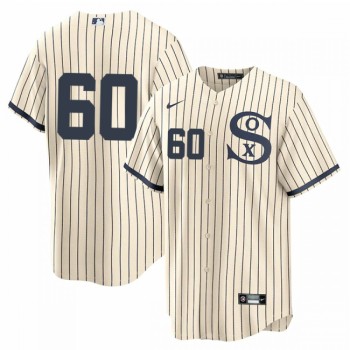 Men's Chicago White Sox #60 Dallas Keuchel 2021 Cream/Navy Field of Dreams Cool Base Stitched Jersey Men's Chicago White Sox #60 Dallas Keuchel 2021 Cream/Navy Field of Dreams Cool Base Stitched Jersey