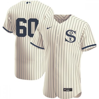 Men's Chicago White Sox #60 Dallas Keuchel 2021 Cream/Navy Field of Dreams Flex Base Stitched Jersey Men's Chicago White Sox #60 Dallas Keuchel 2021 Cream/Navy Field of Dreams Flex Base Stitched Jersey
