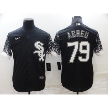 Men's Chicago White Sox #79 Jose Abreu Black Cool Base Stitched Jersey Men's Chicago White Sox #79 Jose Abreu Black Cool Base Stitched Jersey