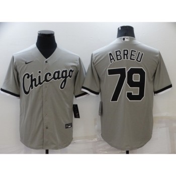 Men's Chicago White Sox #79 Jose Abreu Grey Cool Base Stitched Jersey Men's Chicago White Sox #79 Jose Abreu Grey Cool Base Stitched Jersey
