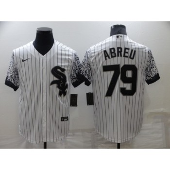Men's Chicago White Sox #79 Jose Abreu White Cool Base Stitched Jersey Men's Chicago White Sox #79 Jose Abreu White Cool Base Stitched Jersey
