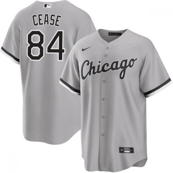 Men's Chicago White Sox #84 Dylan Cease Gray Cool Base Stitched Jersey Men's Chicago White Sox #84 Dylan Cease Gray Cool Base Stitched Jersey